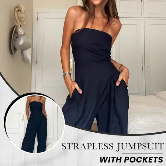 🌟 2025 Summer Essentials - Tuta casual senza schienale, mostra la tua eleganza! 🌸