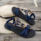 👡 50% DI SCONTO! 🌼 Sandali Piatti da Donna – Punta Tonda, Traspiranti & Decoro Floreale – Cinturino alla Caviglia Regolabile – Ideali per Spiaggia, Passeggiate o Uso Quotidiano ✨
