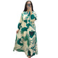 🌸Maxi abito donna con scollo a V floreale