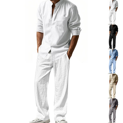 ✨Nuovo Arrivo✨ Completo da Uomo Casual: Camicia e Pantaloni Traspiranti