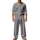 ✨Nuovo Arrivo✨ Completo da Uomo Casual: Camicia e Pantaloni Traspiranti