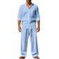 ✨Nuovo Arrivo✨ Completo da Uomo Casual: Camicia e Pantaloni Traspiranti