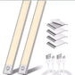 Luce LED con sensore di movimento per armadio dimmerabile magnetica ricaricabile USB C 1500 mAh 76 perle LED 200 lumen per cucina dispensa scale