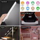 Luce LED con sensore di movimento per armadio dimmerabile magnetica ricaricabile USB C 1500 mAh 76 perle LED 200 lumen per cucina dispensa scale
