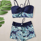 👙 [S-2XL]🏖️Summer Vendita calda 55% OFF🔥Costume da bagno a due pezzi stampato da donna