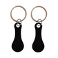 🔑🛍️2 pezzi Carrello della spesa in acciaio inox Token portachiavi