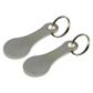 🔑🛍️2 pezzi Carrello della spesa in acciaio inox Token portachiavi