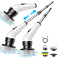 🧹🫧12-Piece Set di spazzole elettriche multifunzionali per la pulizia estensibile