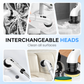 🧹🫧12-Piece Set di spazzole elettriche multifunzionali per la pulizia estensibile