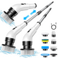 🧹🫧12-Piece Set di spazzole elettriche multifunzionali per la pulizia estensibile