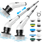 🧹🫧12-Piece Set di spazzole elettriche multifunzionali per la pulizia estensibile