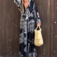 🌸SIZE:S-3XL👗Women’s Casual Printed V-Neck Flowy Dress
