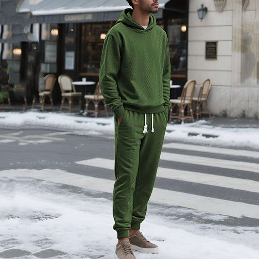 🏃‍♂️👕Men's Casual Hooded Sweatsuit 2-Piece Set