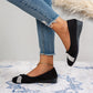 💕 Donna leggera moda strass cuneo scarpe