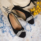 💕 Donna leggera moda strass cuneo scarpe
