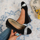 💕 Donna leggera moda strass cuneo scarpe