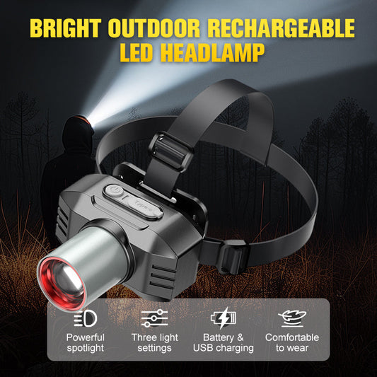 🔥Saldi scottanti 50% DI SCONTO🔥Lampada frontale LED ricaricabile per esterni