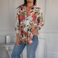 🍂Saldi autunnali 49% di sconto🍁Camicia elegante con bottoni e stampa floreale