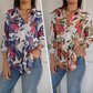 🍂Saldi autunnali 49% di sconto🍁Camicia elegante con bottoni e stampa floreale