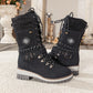 🎁 Vendita calda 50% di sconto 🔥 Stivali da neve impermeabili ginocchio da donna 👢