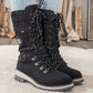 🎁 Vendita calda 50% di sconto 🔥 Stivali da neve impermeabili ginocchio da donna 👢