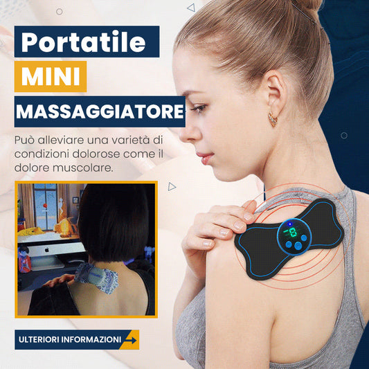 🌀🔋 MINI adesivo massaggio portatile, pulsatore fisioterapico EMS, il tuo massaggiatore privato!