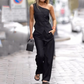 💃👗2025 Nuovo set di moda Europa-America, spalle a spalle senza maniche + pantaloni a vita alta!