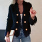 ✨👗Cappotto corto a bottone da donna