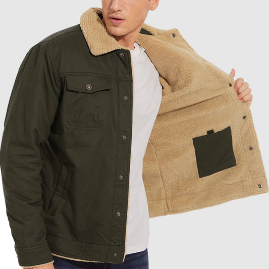 🎁 Promozione di metà anno 49% di sconto ⏳ Giacca da uomo Retro Western Winter Fleece