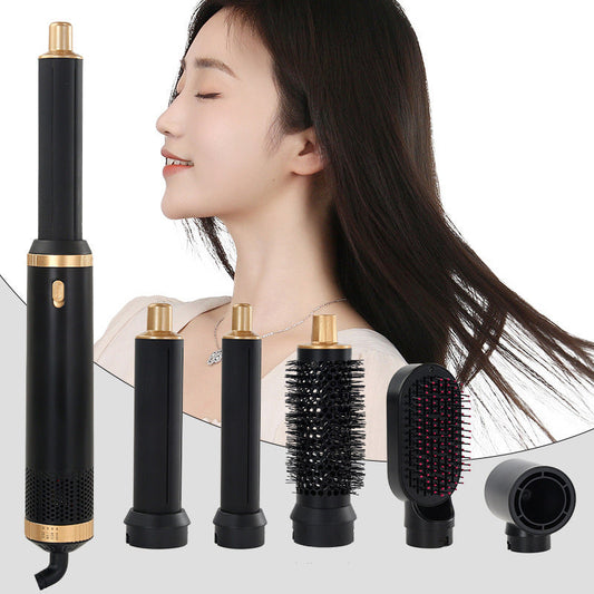 Airstyler 5 in 1, asciugacapelli con ioni negativi, styler magico, spazzole termiche Foehn, spazzola dritta, barra riccia, set di spazzole ad aria calda