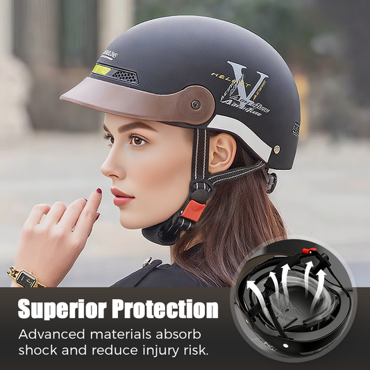 🛡️ Casco motocicletta traspirante leggero resistente agli urti