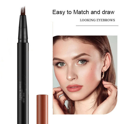 Ecco il tuo nuovo prodotto preferito per le sopracciglia! ✨ La matita per sopracciglia 4D Waterproof Forked Eyebrow Pen 💦🎨