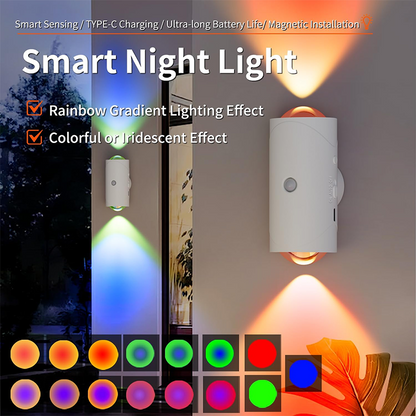 🏆 Blitzvendita ⚡ Luce notturna cambiante colore con rilevamento automatico