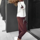 🍁 NUOVA VENDITA CALDA 🔥 Color-Block Pullover Hoodie & Jogger Pantaloni Set