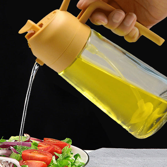 🔥 Vendita calda 🔥 Spruzzatore e dispensatore di olio di vetro 2 in 1