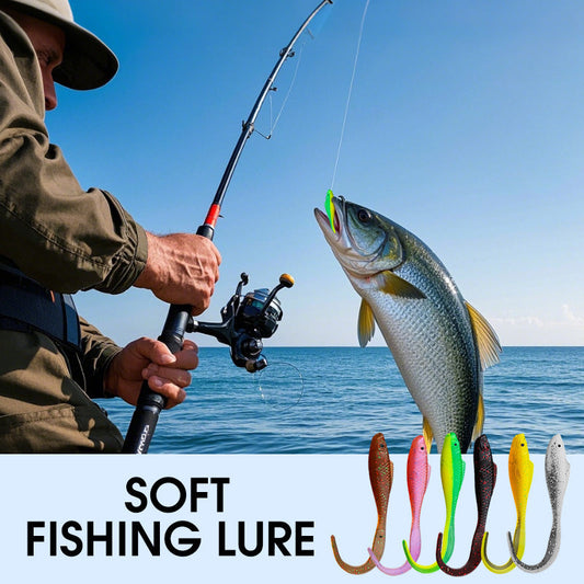 🎣⚡Morbido sguardo da pesca con coda riccia