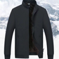 🧥🔥Giacca calda con zip in tinta unita da uomo -💪Antirughe, antivento, impermeabile e resistente alla neve!