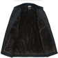🧥🔥Giacca calda con zip in tinta unita da uomo -💪Antirughe, antivento, impermeabile e resistente alla neve!