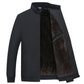 🧥🔥Giacca calda con zip in tinta unita da uomo -💪Antirughe, antivento, impermeabile e resistente alla neve!