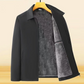 🧥🔥Giacca calda con zip in tinta unita da uomo -💪Antirughe, antivento, impermeabile e resistente alla neve!