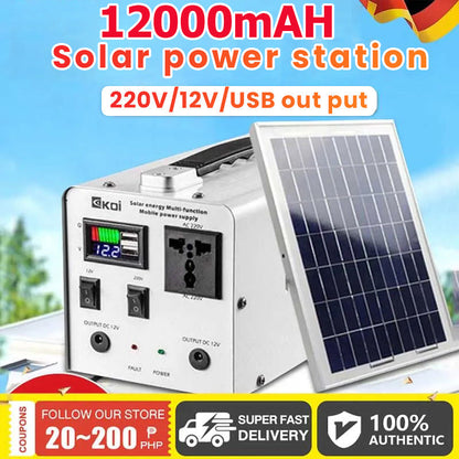Alimentazione solare multifunzionale portatile 120000mAH