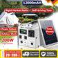 Alimentazione solare multifunzionale portatile 120000mAH