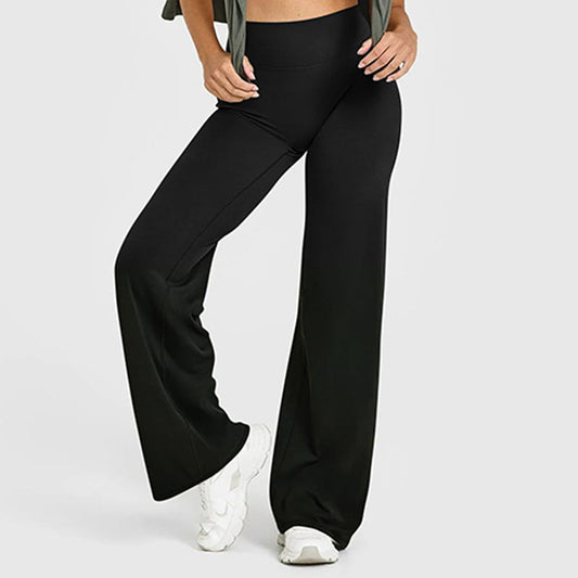 Pantaloni morbidi stretch in vita alta da donna