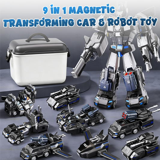 🤖Giocattolo magnetico trasformabile 9 in 1 per auto e robot