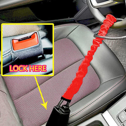 Blocco universale antifurto per volante auto con 3 chiavi, per sicurezza, compatibile con la maggior parte dei veicoli (auto, camion, SUV, furgoni), nero