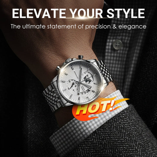 💥Saldi della vigilia di Natale: 55% DI SCONTO🌍Orologio da uomo con motivo globo in stile marittimo