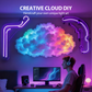 ☁️ Lampada Nuvola LED RGB DIY con Effetto Temporale ⚡ Striscia Luminosa 3D Multicolore USB | Luce d'Atmosfera per Camera da Letto, Gaming Room e Decorazione Parete ✨