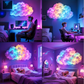 ☁️ Lampada Nuvola LED RGB DIY con Effetto Temporale ⚡ Striscia Luminosa 3D Multicolore USB | Luce d'Atmosfera per Camera da Letto, Gaming Room e Decorazione Parete ✨