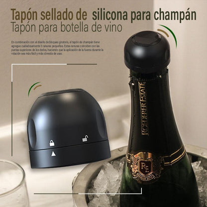 🎄 Guarnizione in silicone per bottiglie di vino/champagne – L'accessorio perfetto per Natale 🥂