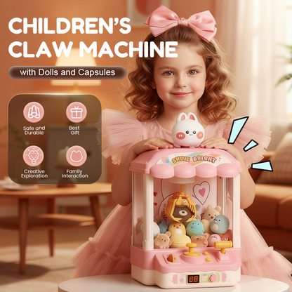 🔥Christmas Limited-Time Offer: 64% OFF!!!💝 Adorable Animal Claw Machine (Includes Plushies and Capsule Toys)🔥 Free Delivery